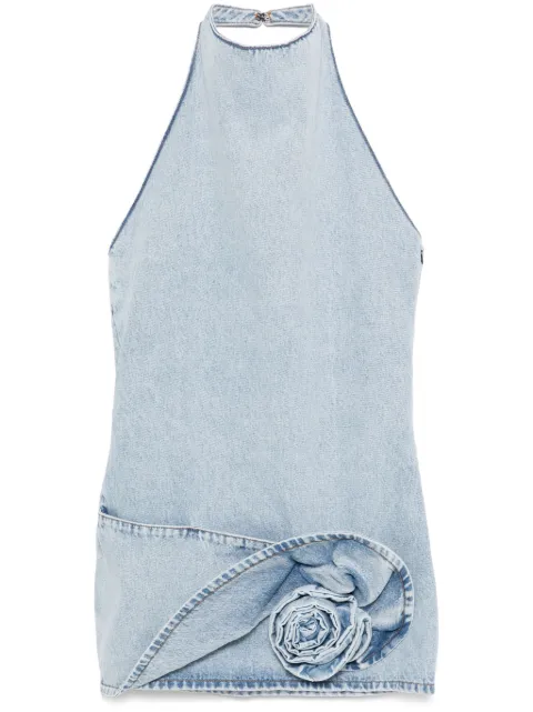 Magda Butrym rose-appliqué mini dress