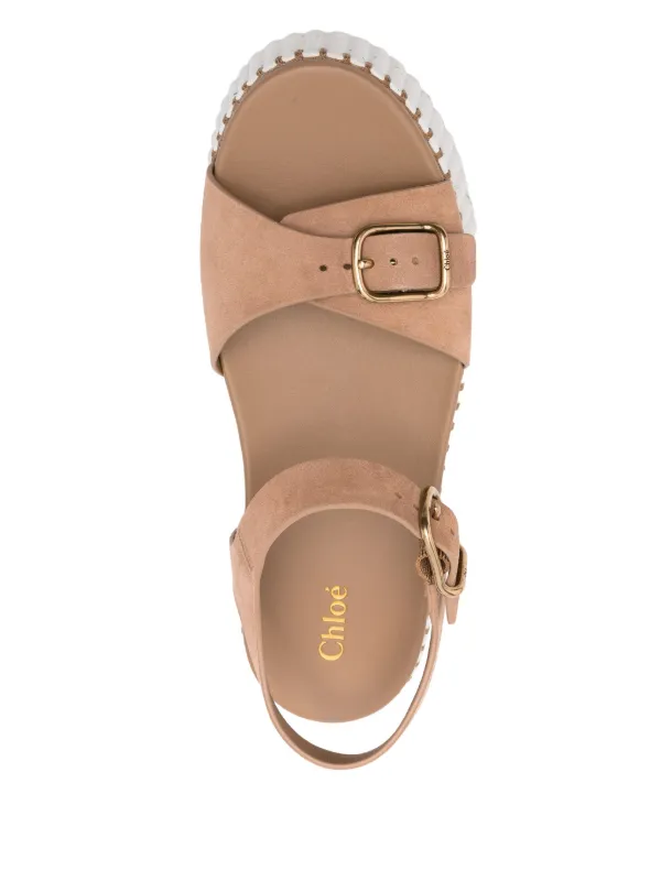 Chloé 70mm Nama Sandals | Brown | FARFETCH