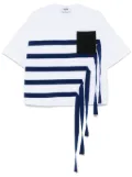 MSGM strap-detail T-shirt - White