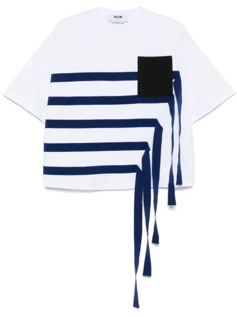 MSGM strap-detail T-shirt