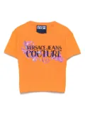 Versace Jeans Couture Barocco-print crop top - Orange