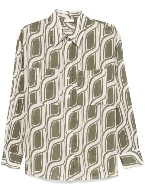 LIU JO abstract-print shirt