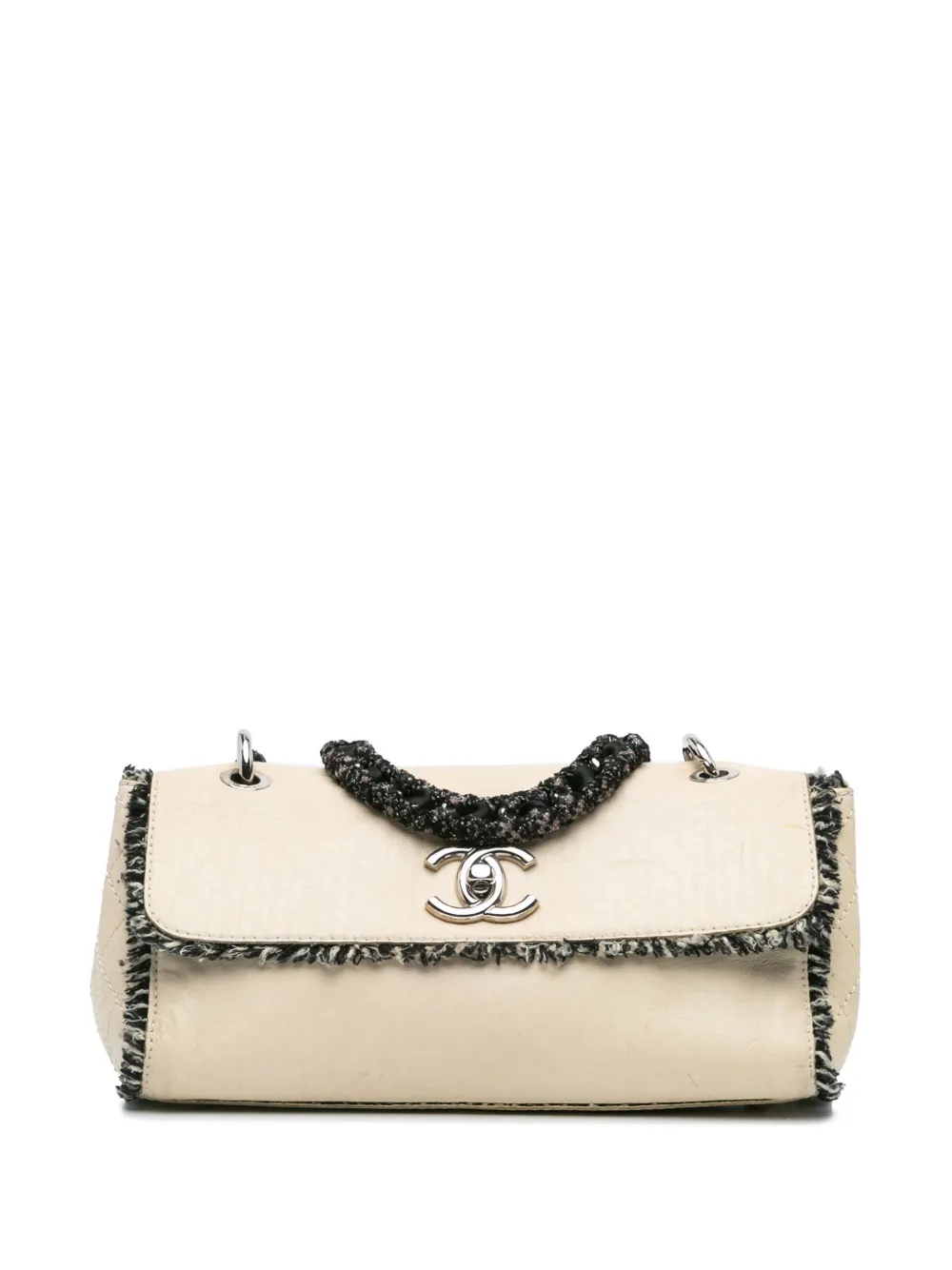 CHANEL Pre-Owned شنطة كتف 'تويدي فلاب' جلد الحمل 2010-2009 | بني | Image 1