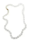Jennifer Gibson Jewellery 1970s 9ct yellow gold Crackle Rock Crystal necklace - White