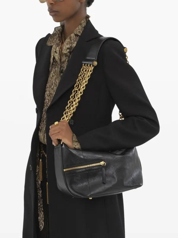 Chloé Leather Shoulder Bag | Black | FARFETCH ZA
