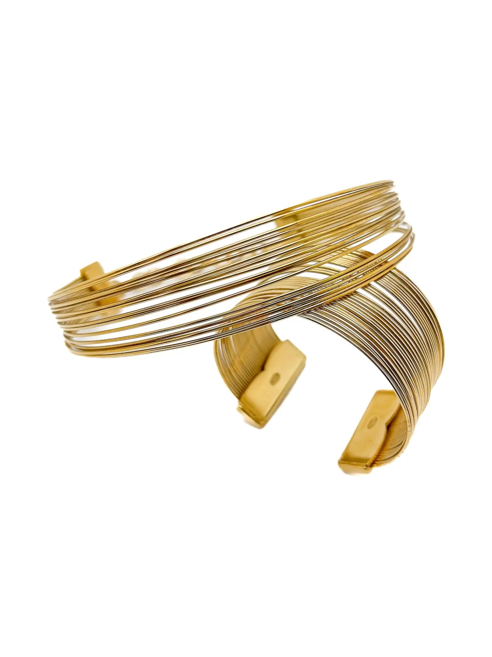 Pre-owned Dior 1990s X John Galiano J'adore Tribale Collar And Cuff In Gold