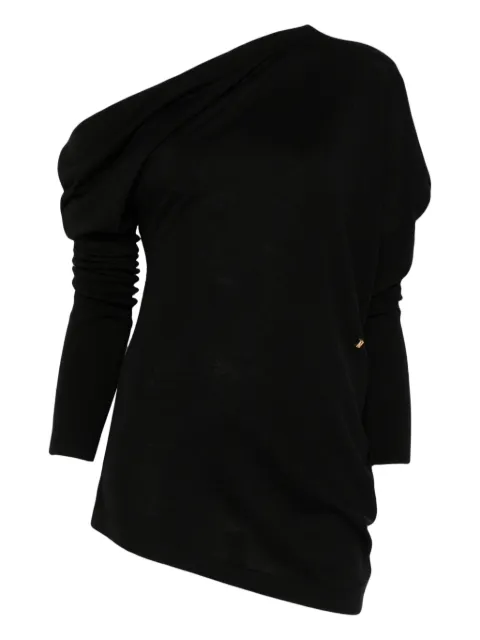 Moschino logo-charm top