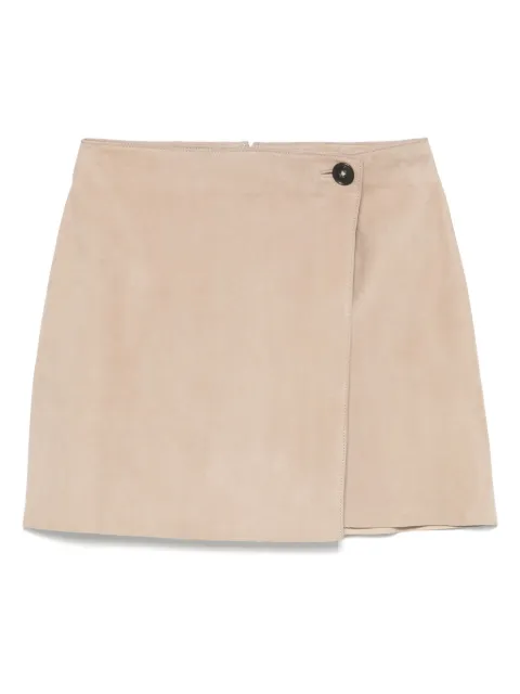 Yves Salomon suede mini skirt