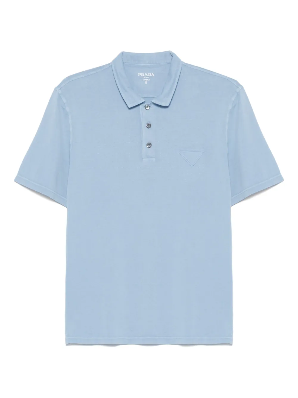 Prada Poloshirt met logo Blauw