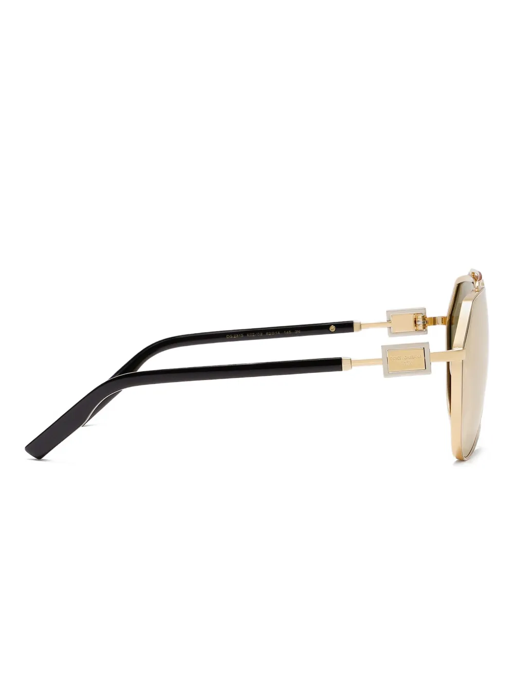 Dolce & Gabbana Eyewear Zonnebril met piloten montuur Goud