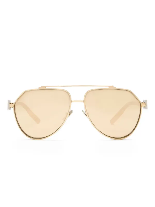 Dolce & Gabbana Eyewear パイロット サングラス | ゴールドトーン