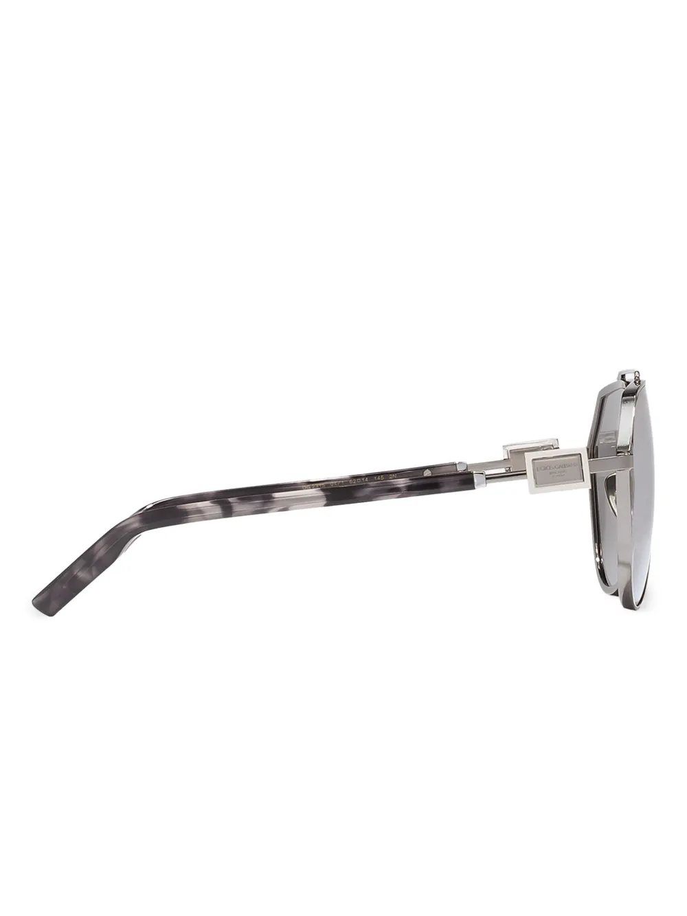 Dolce & Gabbana Eyewear Zonnebril met piloten montuur Grijs