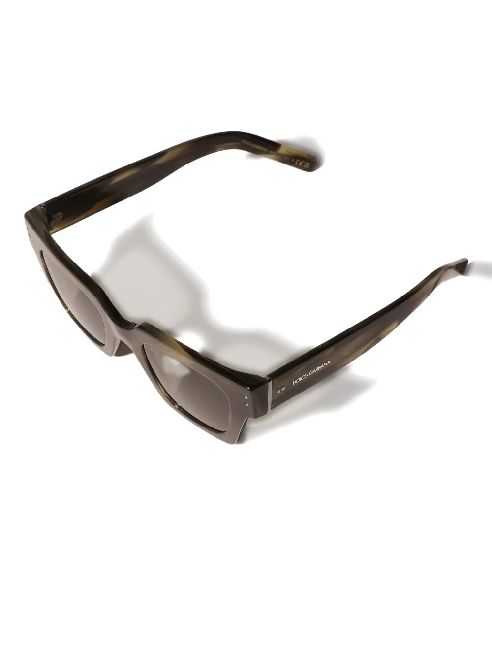 Dolce & Gabbana Tortoiseshell-pattern Sunglasses In Green