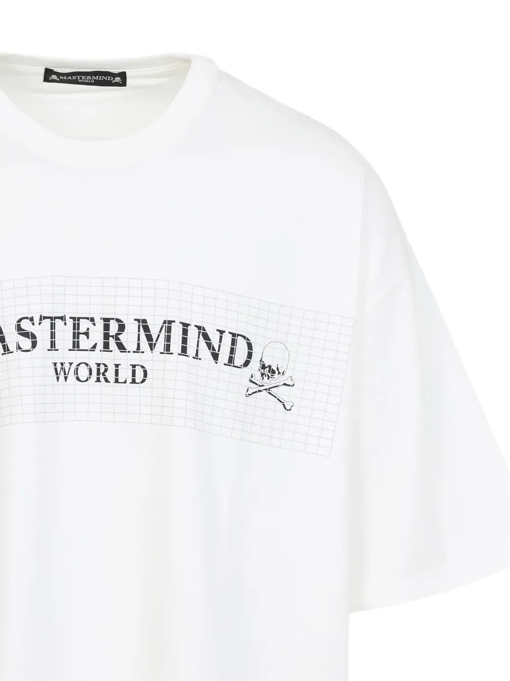 Mastermind World T-shirt met doodskopprint Wit