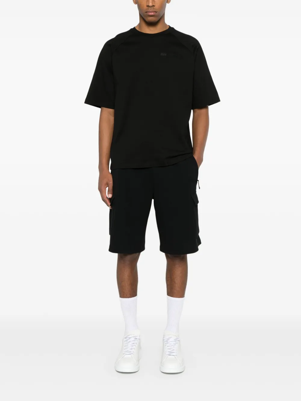 Ea7 Emporio Armani Cargo trainingsshorts Zwart