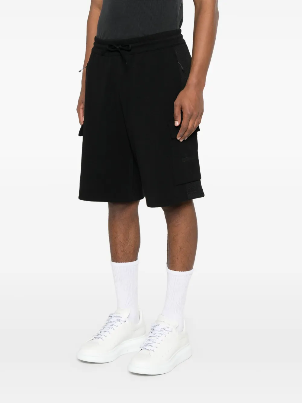 Ea7 Emporio Armani Cargo trainingsshorts Zwart