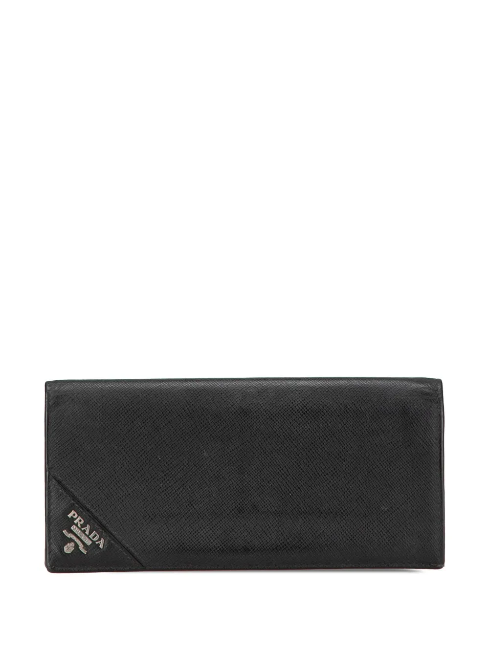 Prada Pre-Owned 2000-2024 Saffiano Bifold Wallet long wallets | Black | Image 1