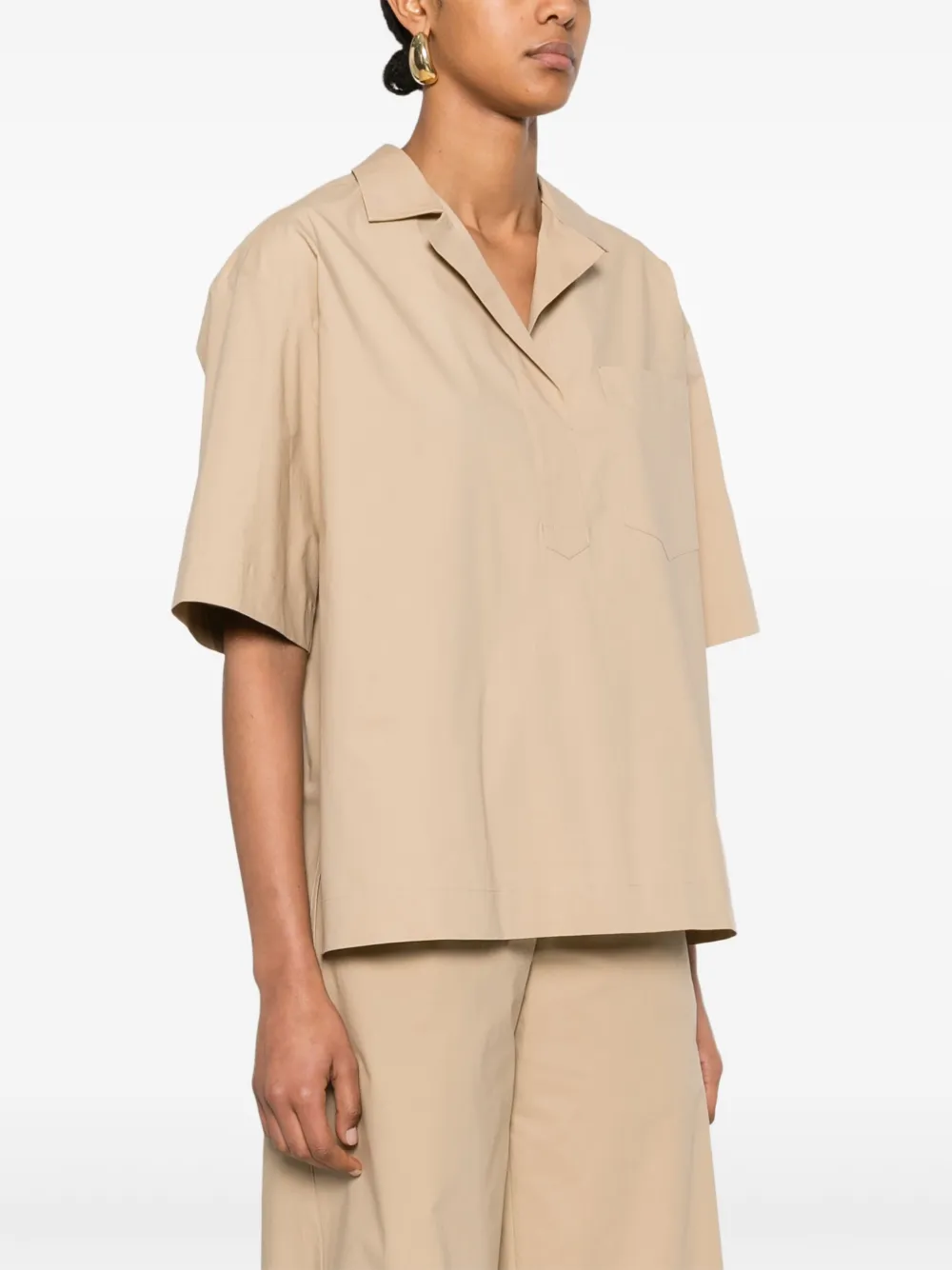 Antonelli Blouse met korte mouwen Beige