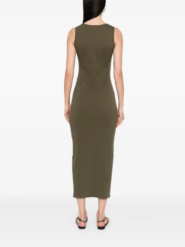 Magda Butrym Ribbed Midi Dress - Green