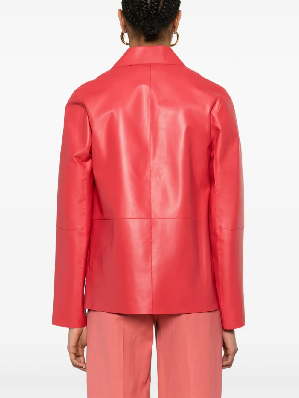 Antonelli Leren blazer Rood