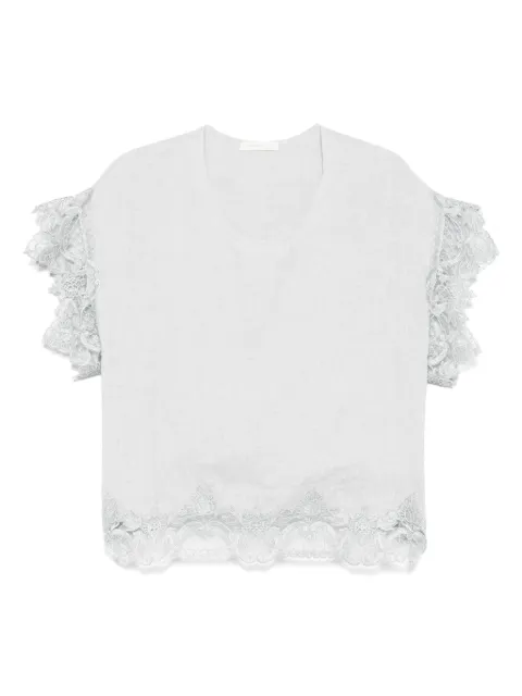 MAURIZIO MYKONOS playera de lamé