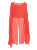 Antonelli silk cape - Red