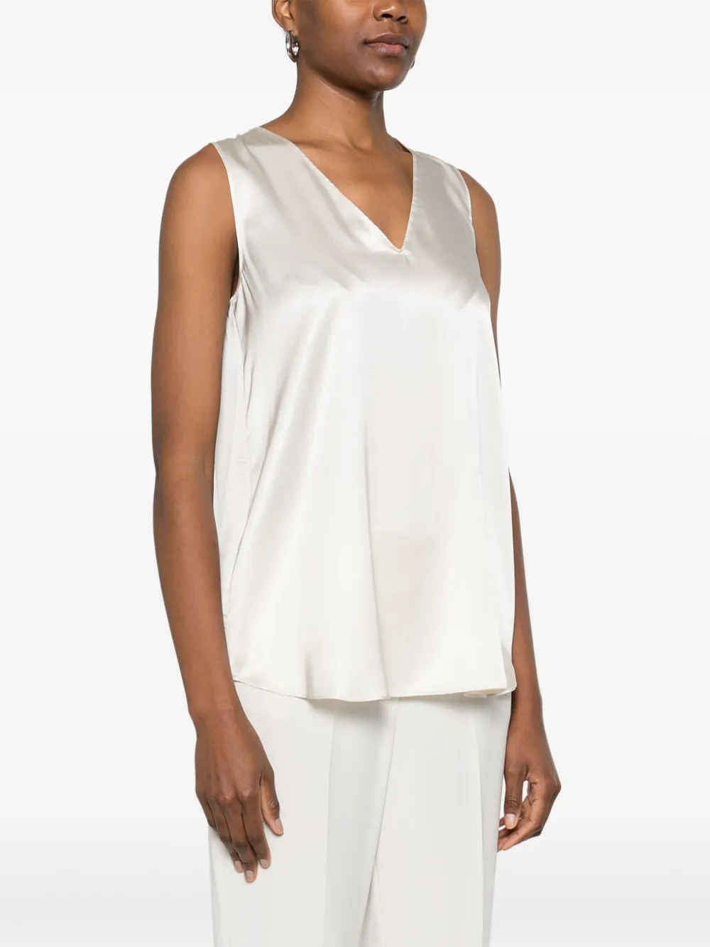 Antonelli Satijnen top Beige