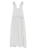 MAURIZIO MYKONOS lace-embellished midi dress - Grey