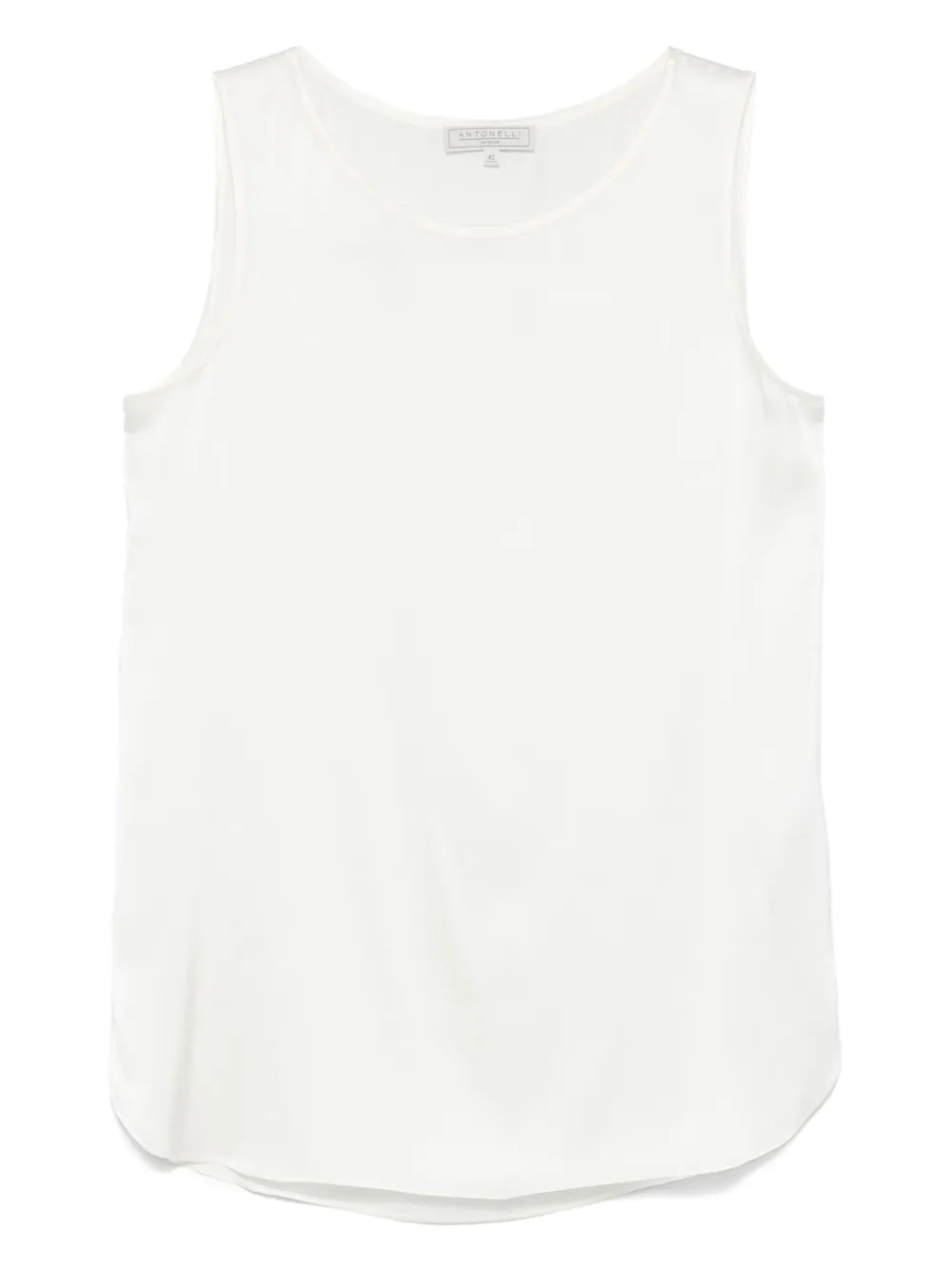 Antonelli Satijnen tanktop Wit