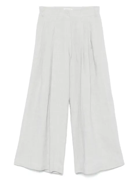MAURIZIO MYKONOS lurex-detail palazzo pants