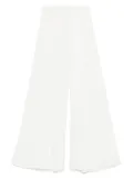 MAURIZIO MYKONOS lurex-detail palazzo pants - White