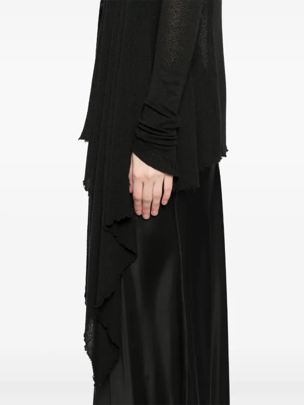 Marc Le Bihan open-front Asymmetric Cardigan | Black | FARFETCH