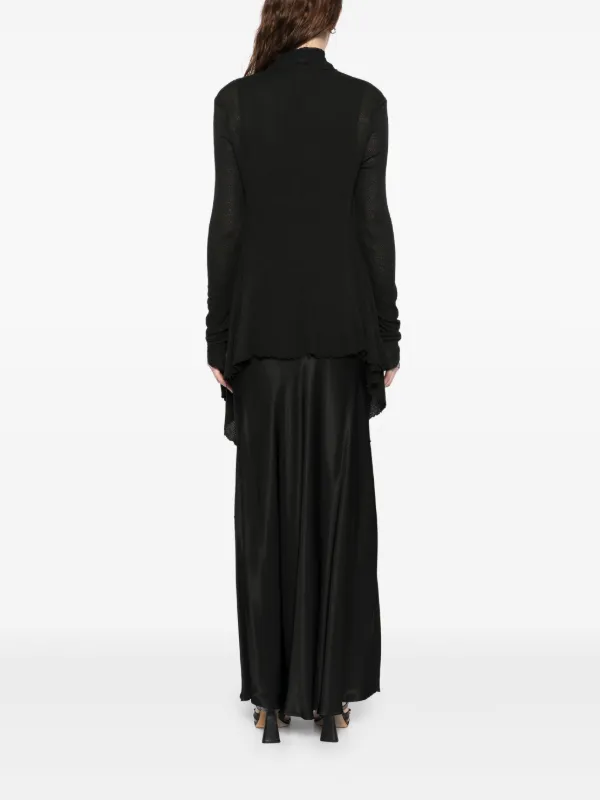 Marc Le Bihan open-front Asymmetric Cardigan | Black | FARFETCH