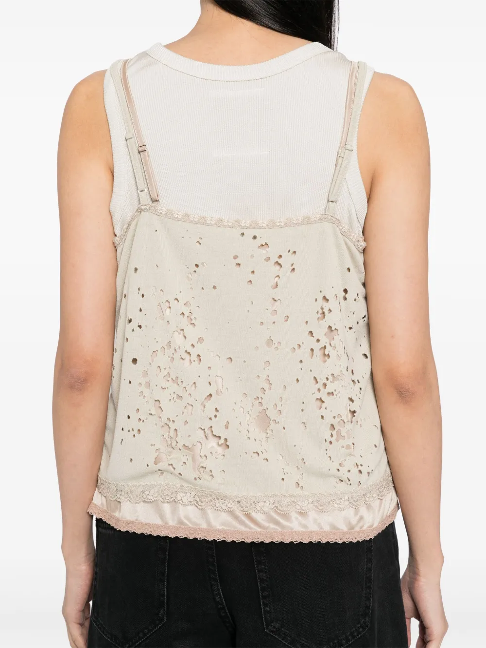 Shop Miharayasuhiro Laced Tank Top