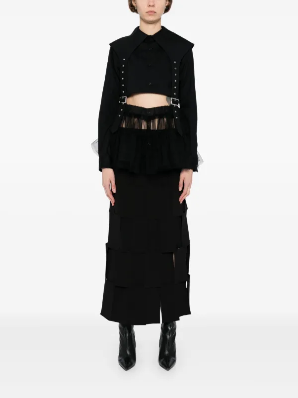 Noir Kei Ninomiya シャツドレス | ブラック | FARFETCH JP