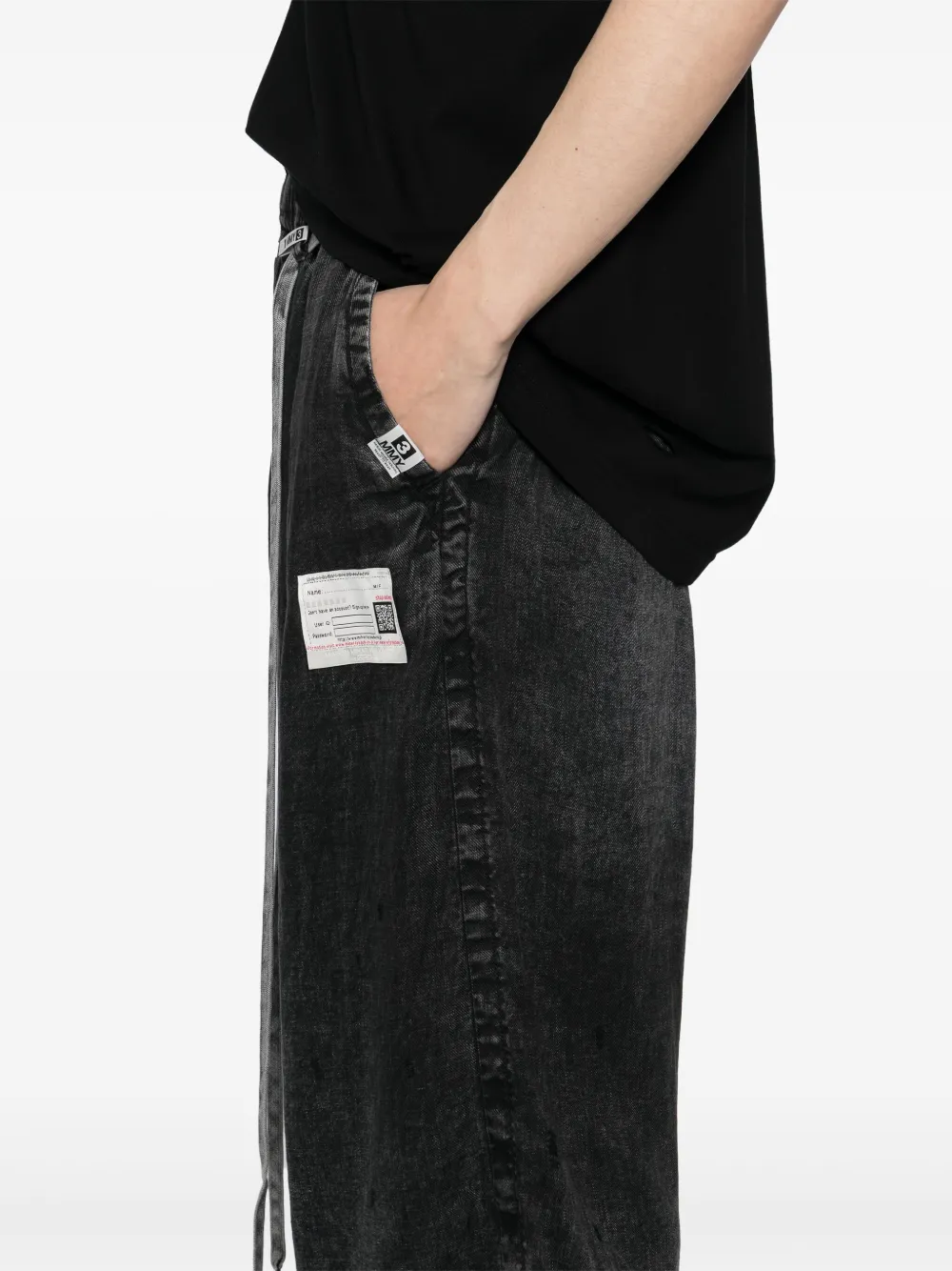 Maison MIHARA YASUHIRO Cropped broek Zwart