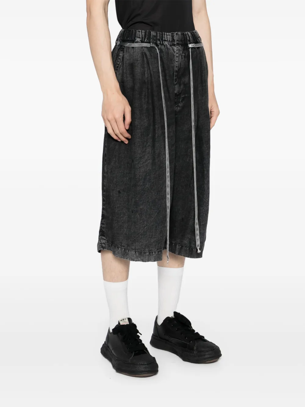 Maison MIHARA YASUHIRO Cropped broek Zwart
