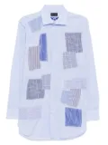 Junya Watanabe MAN patchwork shirt - Blue