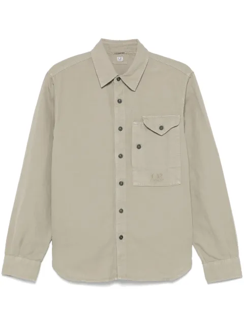 C.P. Company embroidered-logo shirt