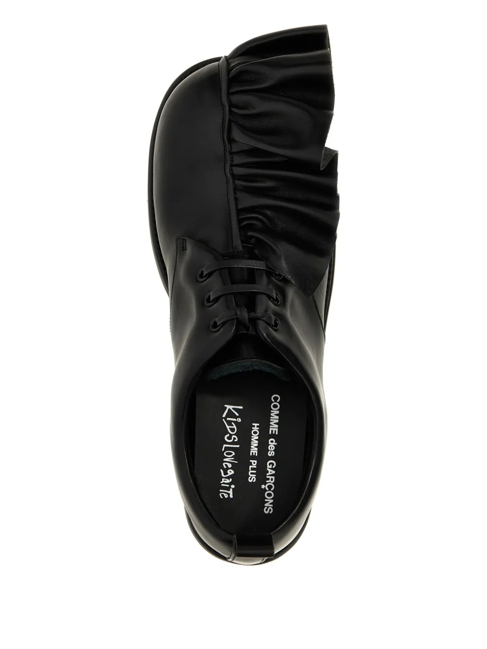 Comme des Garçons Homme Plus Gaite Kids Love lace-up shoes Black