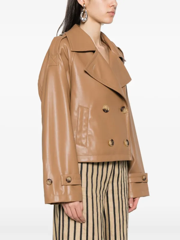 Urbancode faux-leather Jacket | Brown | FARFETCH UK