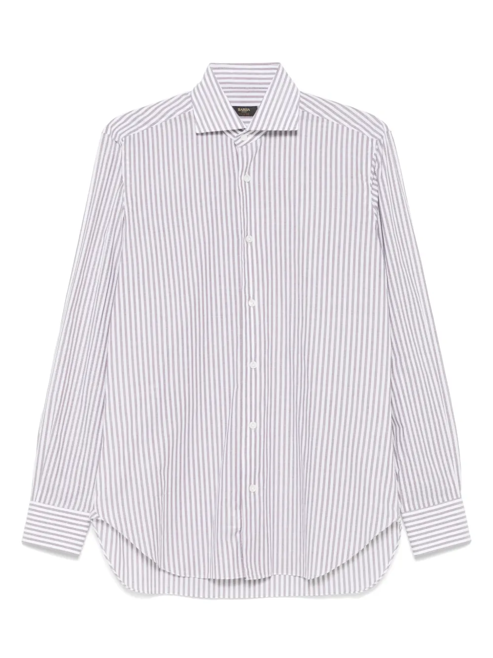 Barba camisa con rayas estampadas | gris | Image 1