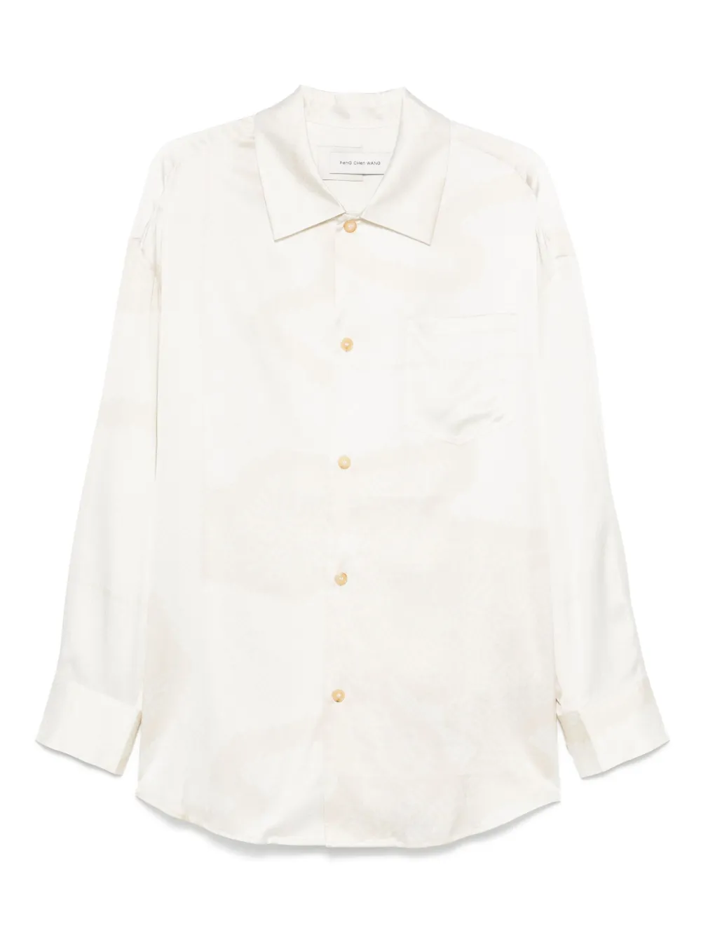 Feng Chen Wang Camicia in raso | toni neutri | Image 1