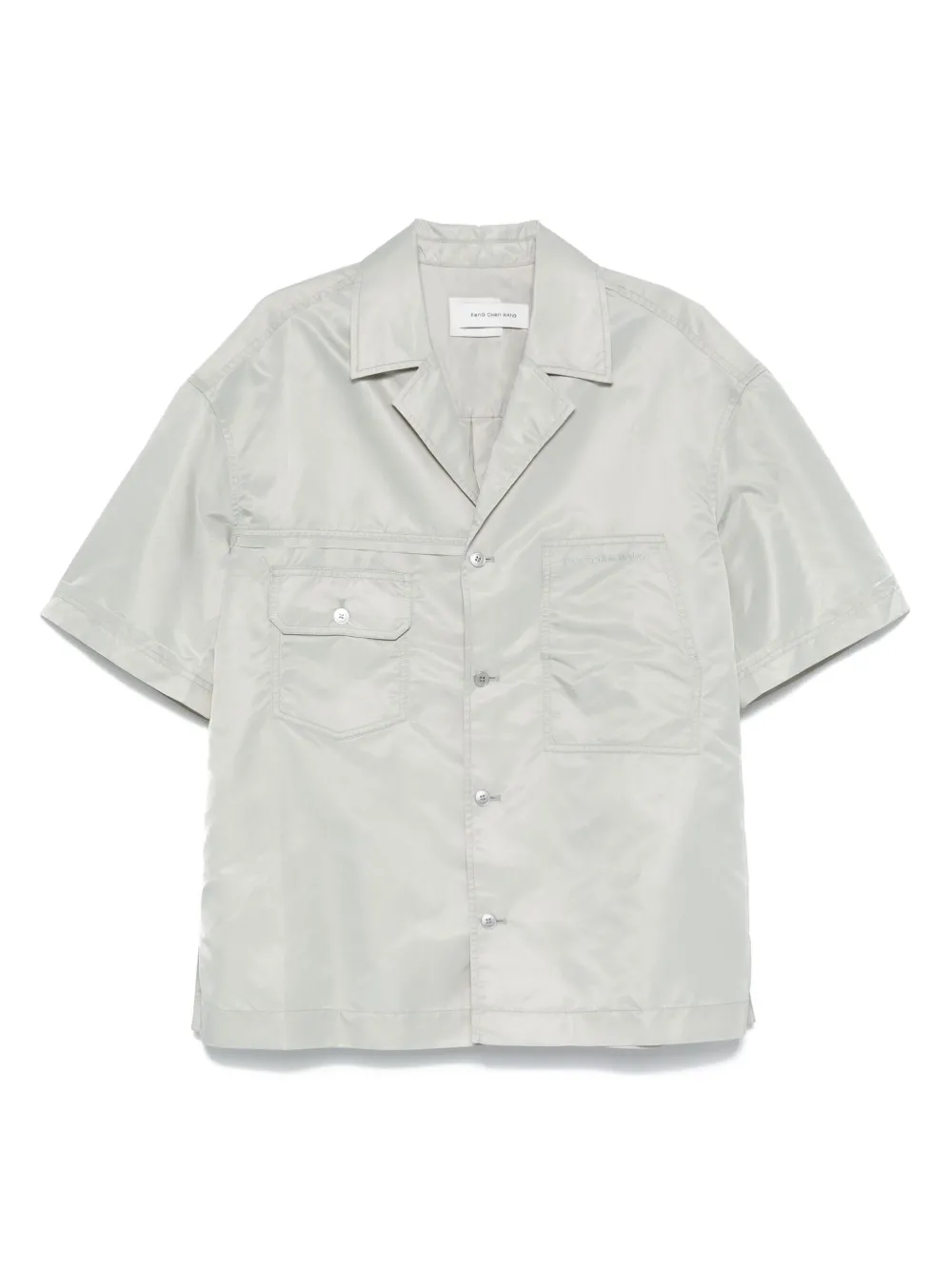 Feng Chen Wang logo-embroidered shirt | Green | Image 1