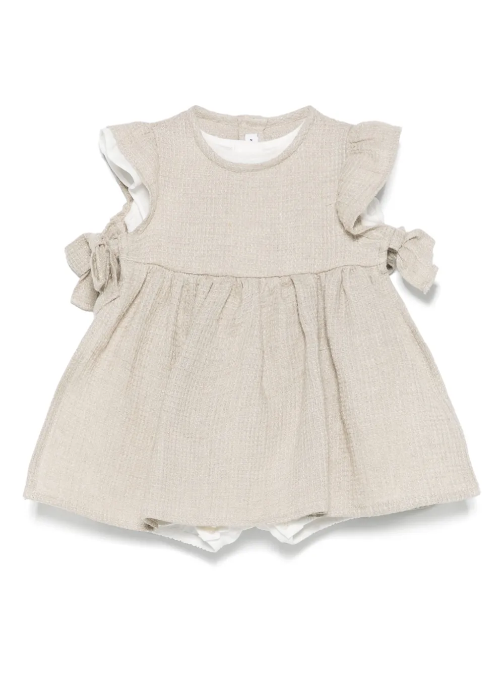 Il Gufo Linnen jurk Beige
