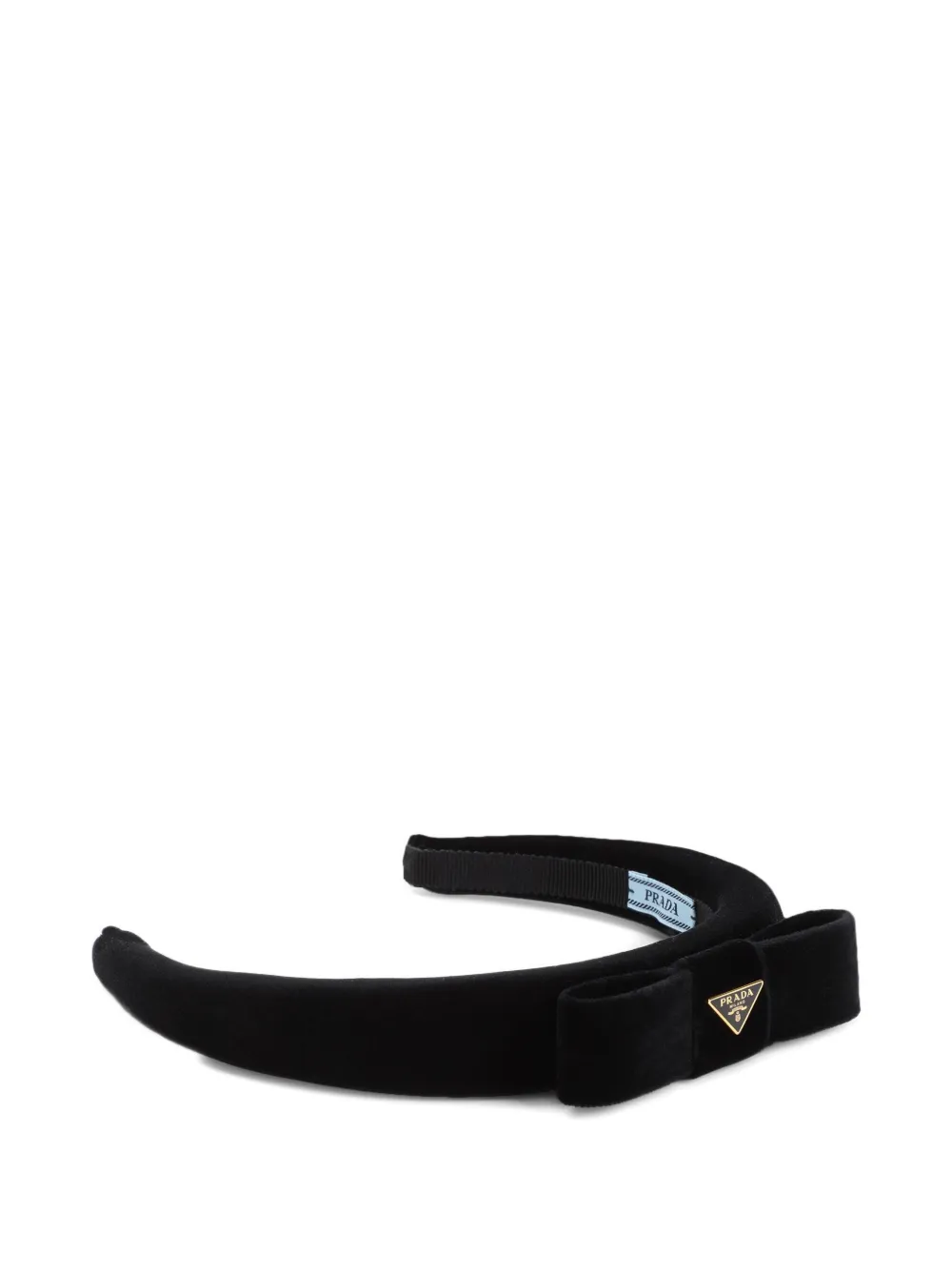 Prada Fluwelen haarband Zwart