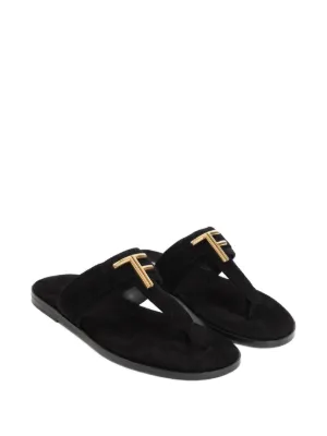 【Tom Ford】ロゴスエードサンダル Tom Ford（トム・フォード）メンズ ビーチサンダル - FARFETCH