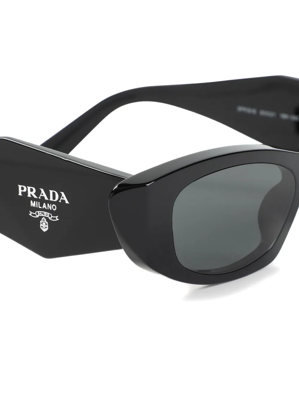 Prada Eyewear Zonnebril met cat-eye montuur Zwart