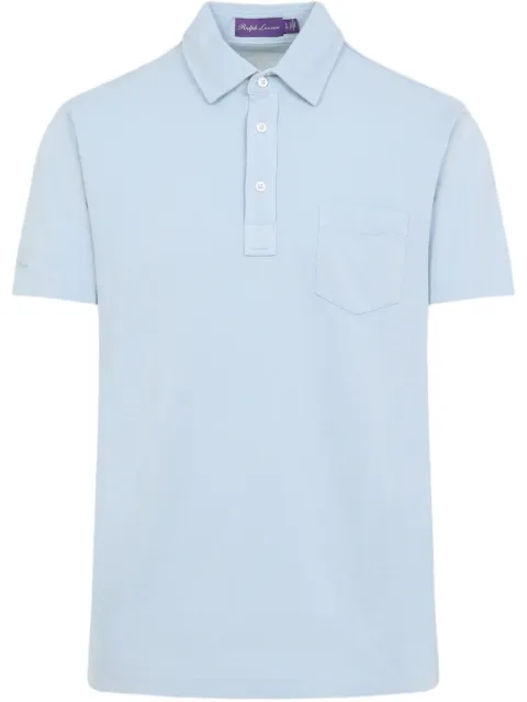 Ralph Lauren Purple Label piqué-weave polo shirt 