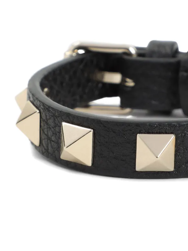 Valentino Garavani stud-embellished Bracelet | Black | FARFETCH NO